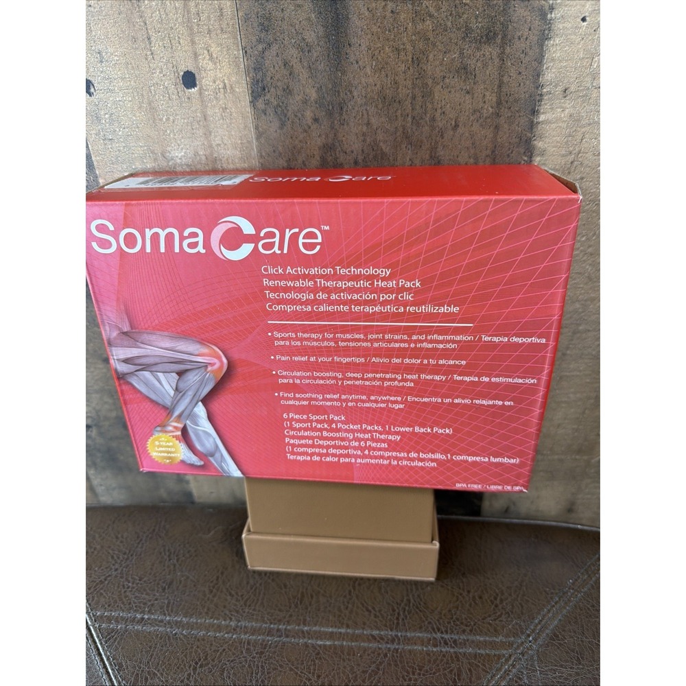 Soma‎ Care Reusable Neck & Shoulder Heat Pack - Click Activation Therapy - New